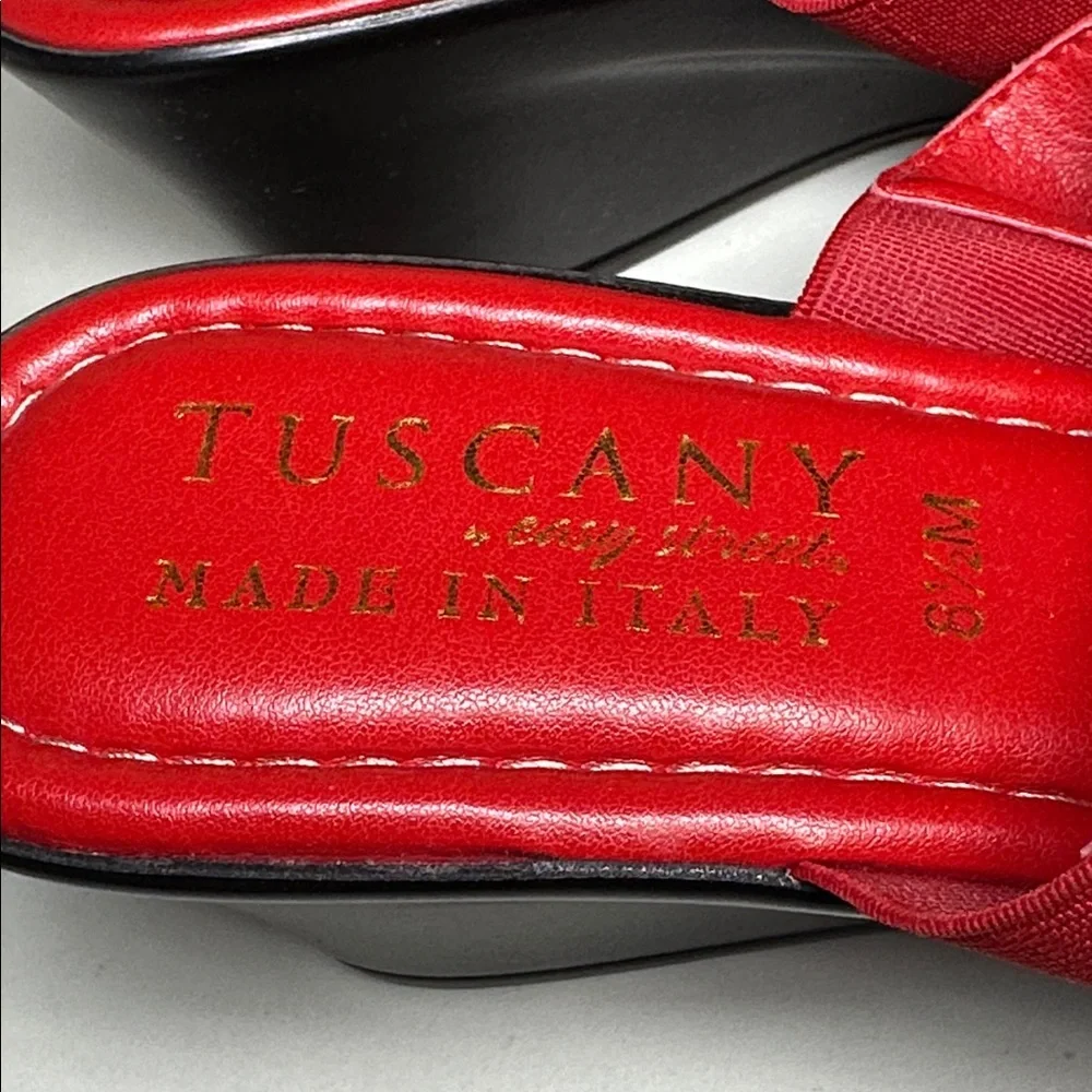 Tuscany New Red Patent Women Sandals - Picture 4 of 9